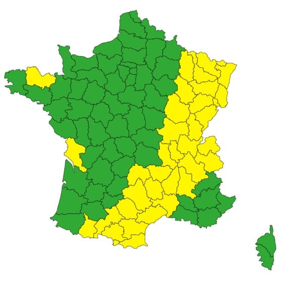 Météo : orages et pluie-inondation, plusieurs départements en alerte ce lundi Météo