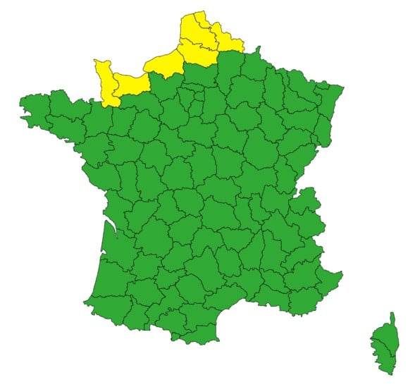 Météo : vents violents et pluie sur une large zone du pays, ces départements sont en alerte Météo