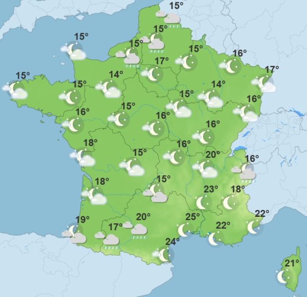 Météo : vents violents et pluie sur une large zone du pays, ces départements sont en alerte Météo