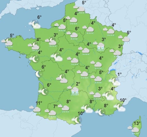 Météo : la moitié de la France sous la neige, 25 départements en alerte Météo