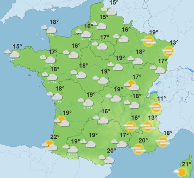 Météo : vents forts, orages, pluies... Une dégradation balaie la France ce vendredi Météo