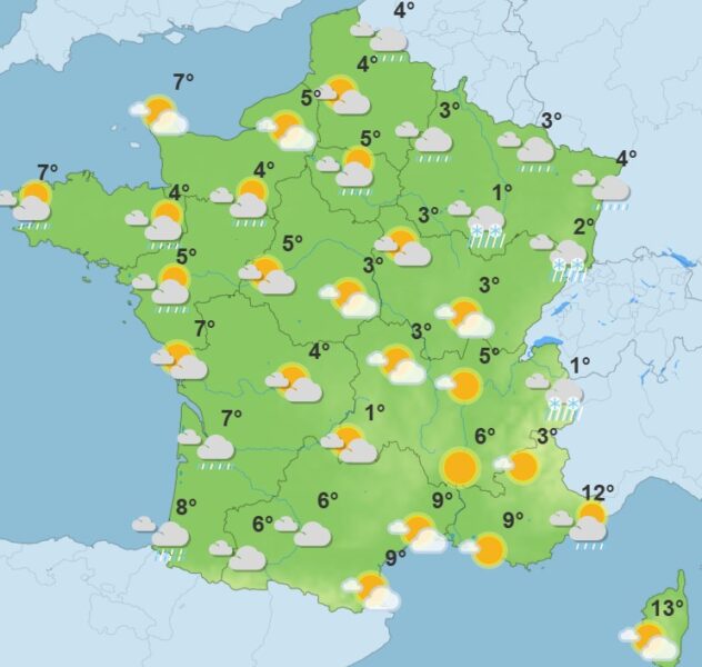 Météo : la neige arrive en plaine, 53 départements placés en alerte Météo