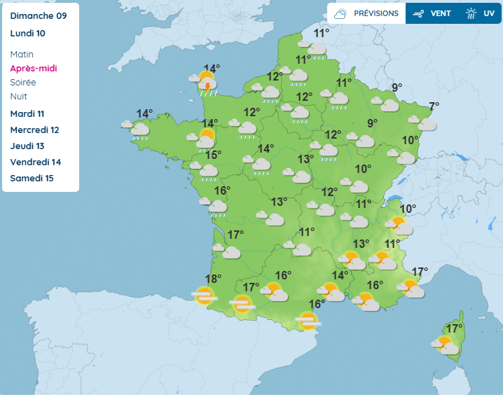 Météo : Vers un pic de chaleur, des températures proches de 25°C attendues la semaine prochaine Météo