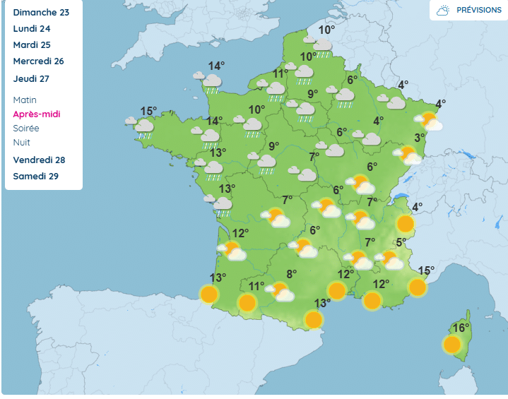 Météo : froid, neige, averses… À quoi s'attendre la semaine prochaine ? Météo