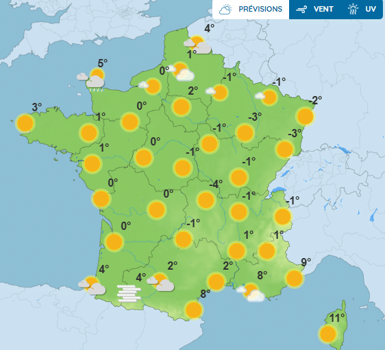 Fin 2025, début 2026 : météo hivernale avec des températures glaciales, du brouillard et de la neige Météo