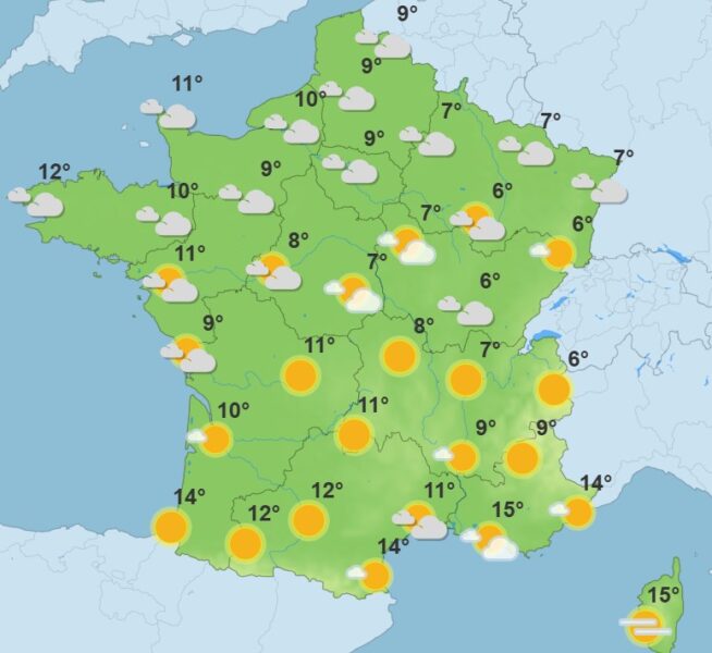 Météo : soleil et brume ce dimanche, mais une perturbation se dirige vers la France Météo