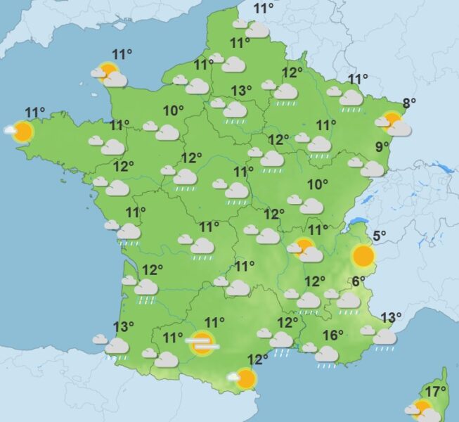 Météo : des pluies battantes perturbent les départs en vacances à travers le pays Météo