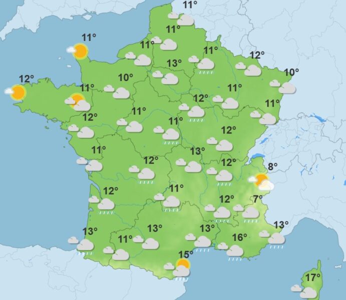 Météo : des pluies battantes perturbent les départs en vacances à travers le pays Météo