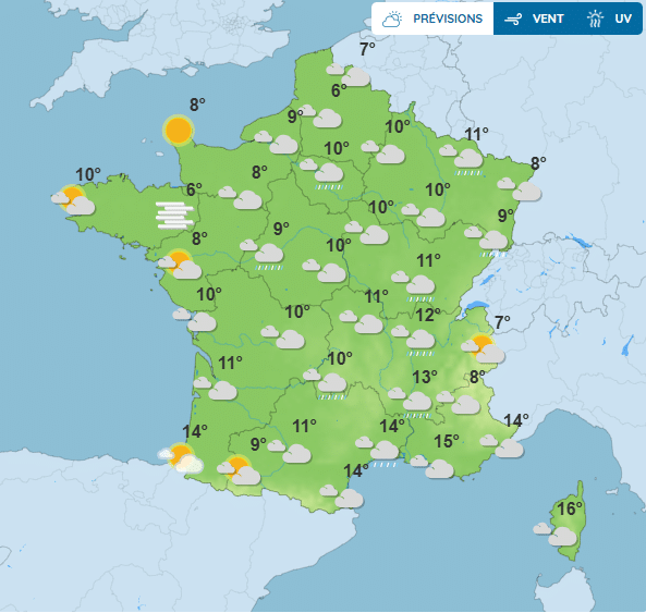 Météo : plusieurs départements en alerte ce samedi 20 décembre en raison de pluies continues et de risques d'inondations Météo