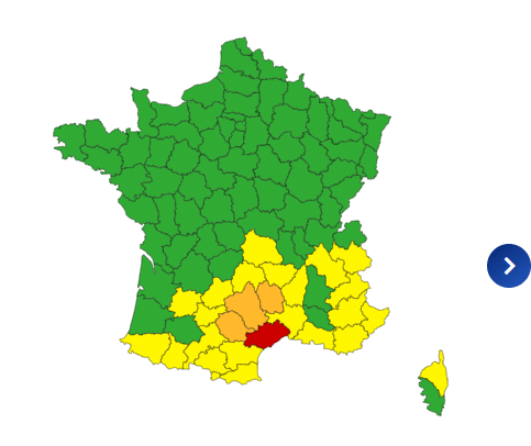Météo : crues , fortes pluies, neige, avalanches… Plusieurs départements en alerte Météo