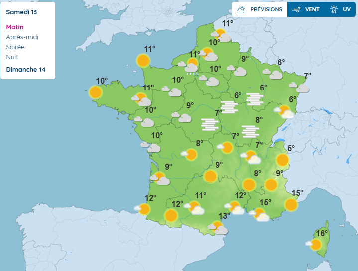 Météo : brouillard épais sur plusieurs régions ce samedi 13 décembre Météo