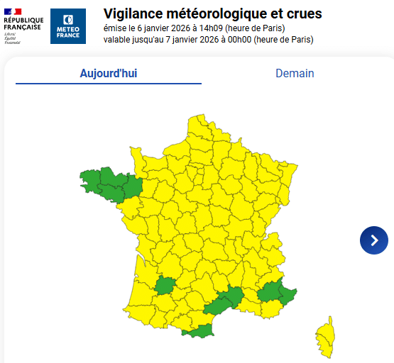 Alerte météo : une violente tempête se dirige vers la France, avec de la neige, des pluies verglaçantes et des vents violents Météo