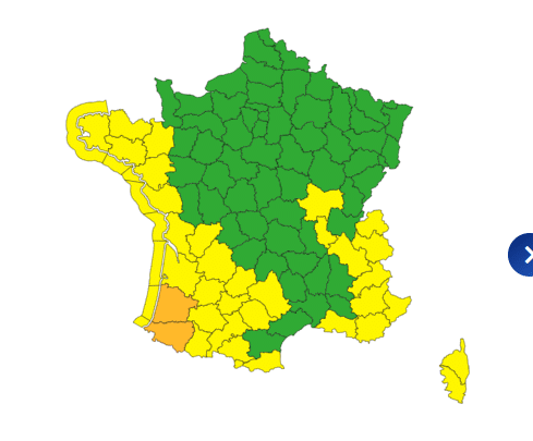 Météo : une grande partie de la France en alerte pour vents violents, orages, pluie- inondation ce 31 janvier Météo