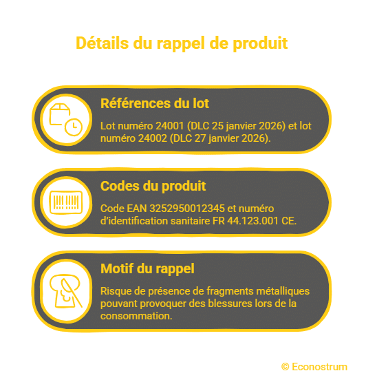 Rappel produit Intermarché, Carrefour, Auchan, Leclerc ... : présence possible de corps étrangers dans des boudins blancs