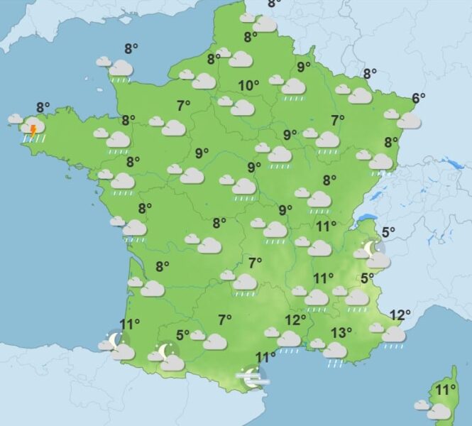 Météo : des pluies diluviennes vont se renforcer ce soir, voici les régions concernées Météo