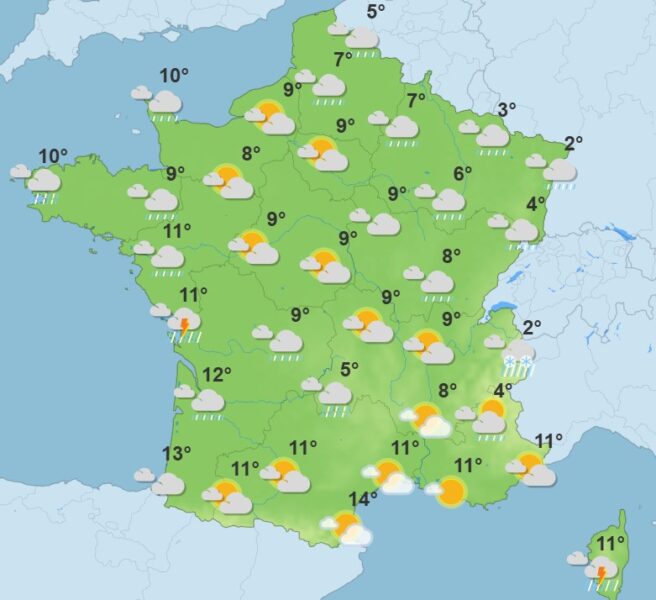 Météo : vents violents, orages et pluies, la France touchée par une nouvelle perturbation Météo