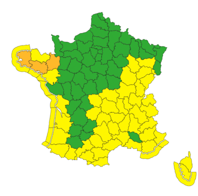 Météo : la tempête Ingrid persiste. Voici les départements placés en alerte ce samedi 24 janvier Météo