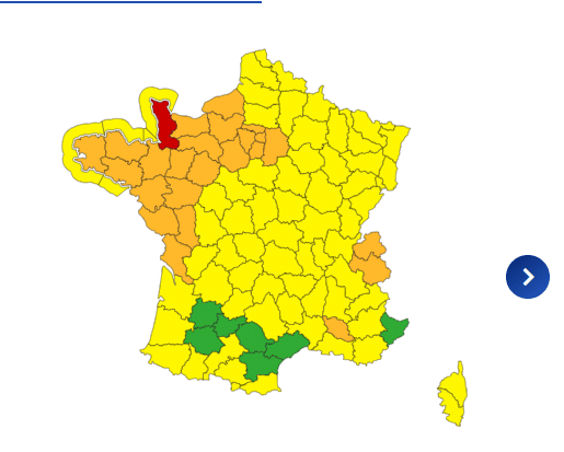 Météo : rouge, orange et jaune, les alertes se multiplient pour grand froid, neige verglas et vents violents Météo
