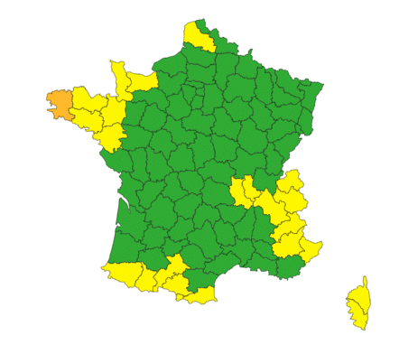 Météo : vents forts, pluies abondantes et crues dans plusieurs départements ce jeudi 15 janvier Météo