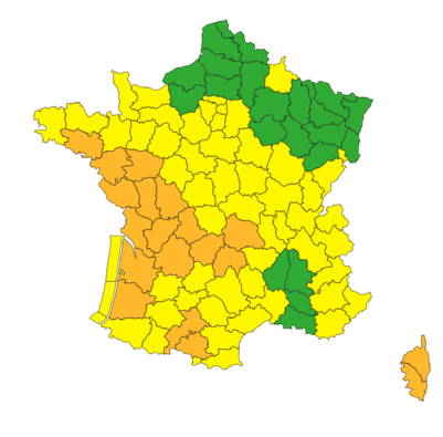 Météo : la tempête Nils arrive, crues, vents violents et pluies torrentielles dans ces départements ce 11 février Météo