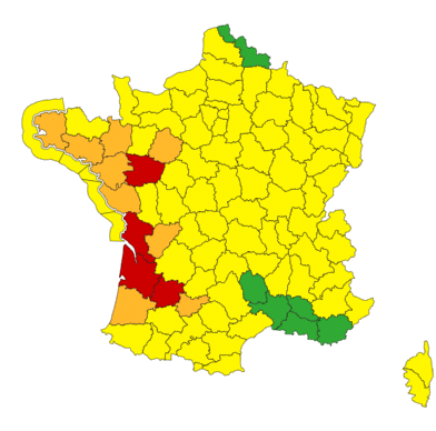 Météo : les intempéries persistent, 4 départements en vigilance rouge pour crues Météo