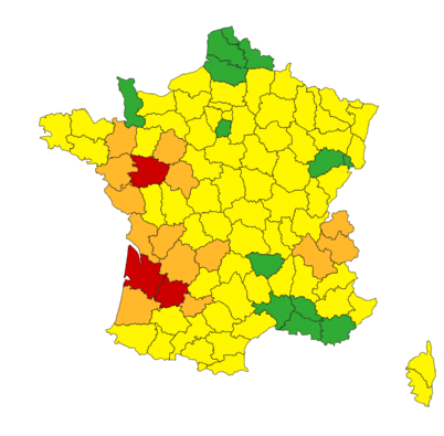Météo : les pluies torrentielles se poursuivent, 3 départements en vigilance rouge pour crues Météo