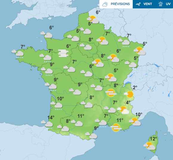 Météo : ciel instable, températures clémentes… Voici ce que nous réserve la la semaine du 2 au 8 février Météo