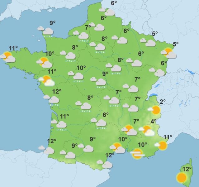 Météo : pluie et vent secouent la France ce dimanche 1er février. Voici les régions touchées Météo