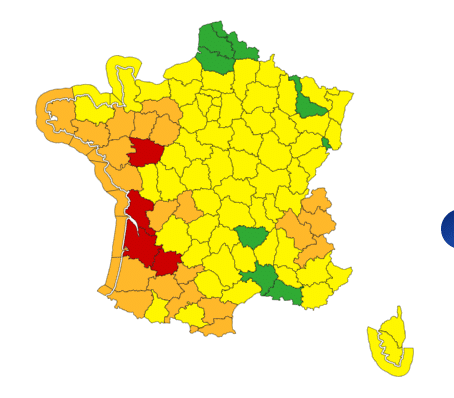 Météo : dégradation d'ampleur, crues, inondations et vents violents, voici les départements en alerte rouge ce jeudi Météo