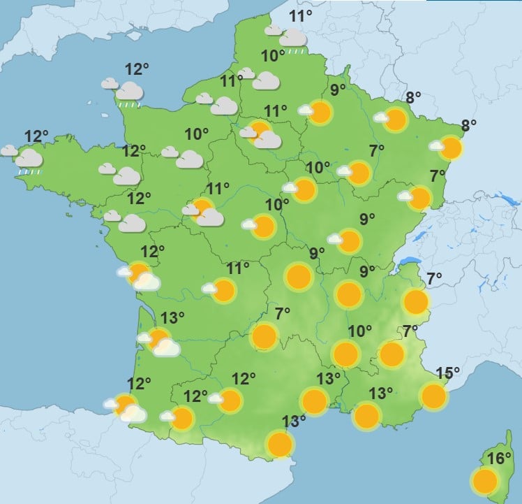 Météo : jusqu’à 29 départements sous alerte ce vendredi, attention au verglas et aux fortes gelées météo
