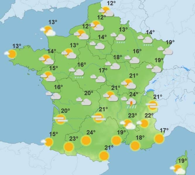Météo : le nord de la France en alerte orages, le sud sous le soleil Météo