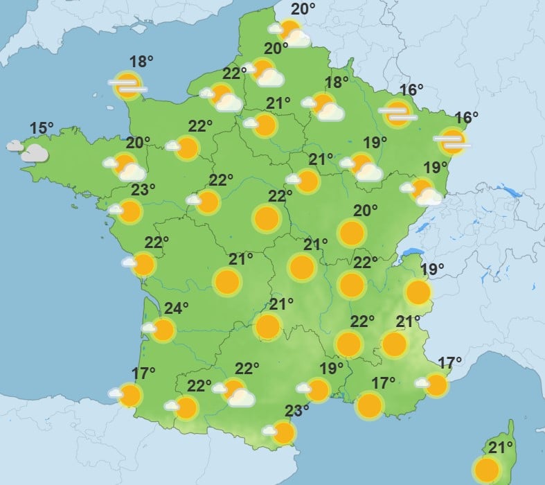 Météo : une journée encore douce avant un retour de l’instabilité en soirée météo