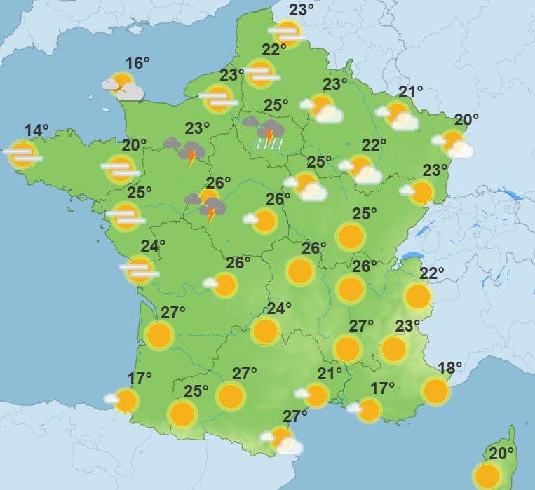 Météo : une journée encore douce avant un retour de l’instabilité en soirée Météo