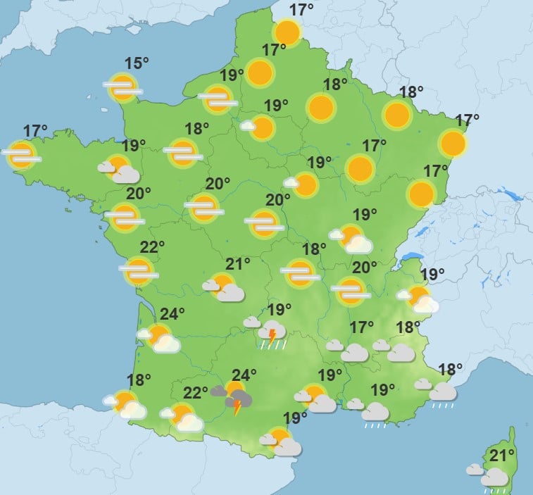 Météo : le soleil résiste au nord, mais le sud bascule vers l’instabilité Météo