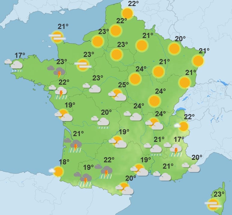 Météo : de violents orages balayent une partie de la France, 36 départements en alerte Météo
