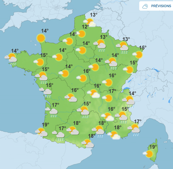 Météo : pluies, orages et chute de températures …voici à quel temps la semaine prochaine Météo