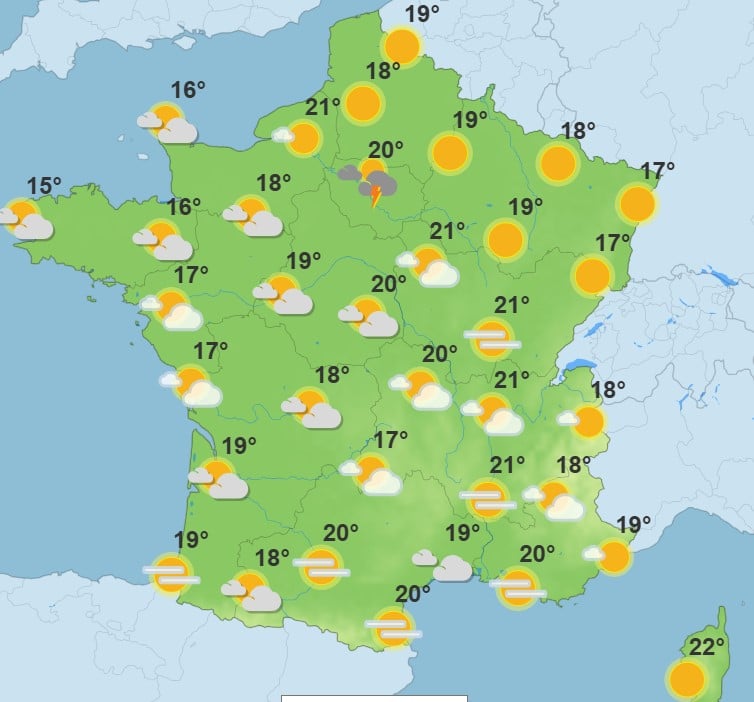 Météo : une dégradation orageuse attendue ce 1er mai, voici les régions qui seront touchées Météo