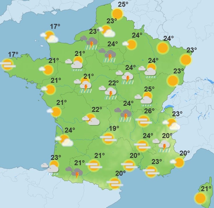 Météo : une dégradation orageuse attendue ce 1er mai, voici les régions qui seront touchées Météo