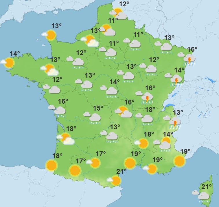 Météo : la goutte froide continue de secouer le pays, voici ce qui attend les Français ce lundi Météo