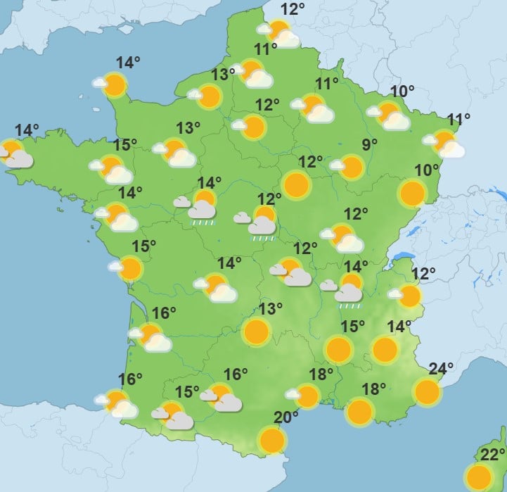 Météo : chute brutale des températures ce mardi, jusqu’à 0°C dans certaines régions Météo