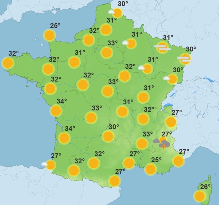 Météo : la France connaît sa première vague de chaleur de l’année, un département en alerte canicule Météo