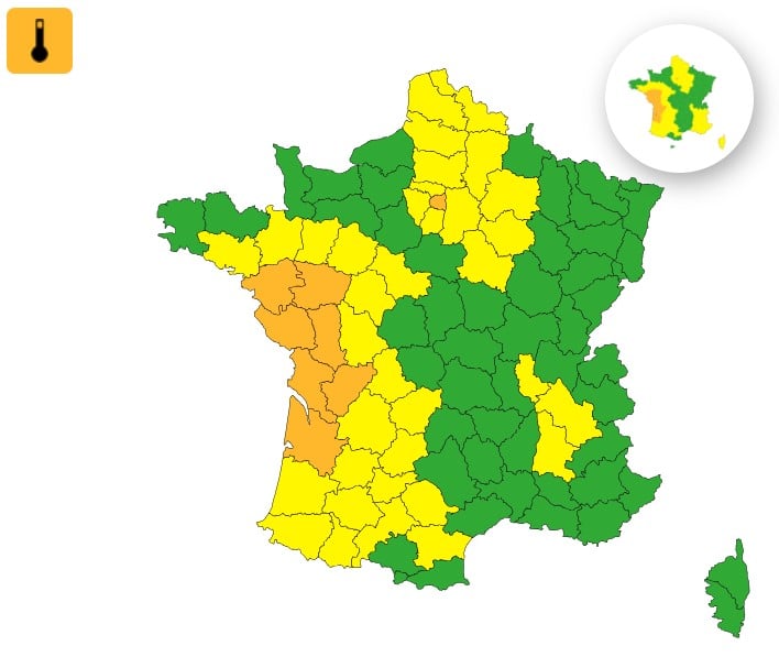 Météo : les fortes chaleurs persistent ce vendredi, quand les températures vont-elles baisser ? chaleur