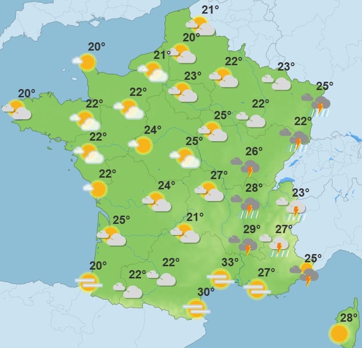 Météo : la vague de chaleur prend fin, mais des orages vont balayer plusieurs régions ce dimanche Météo