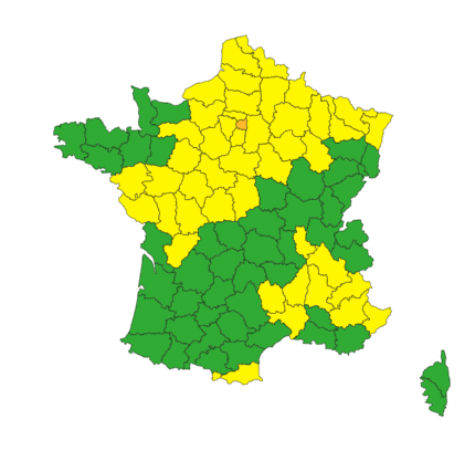 Après la chaleur exceptionnelle, place aux orages, vents et grêle : 43 départements en alerte Chaleur