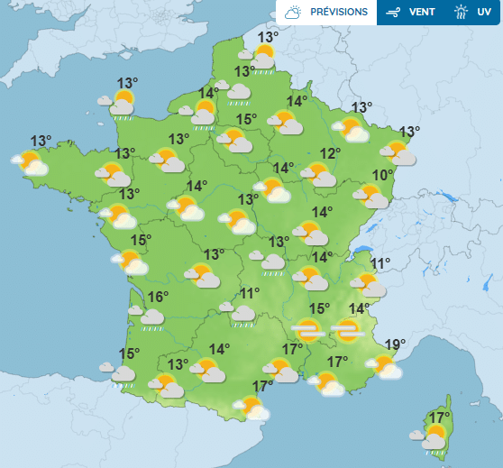 Météo : averses persistantes ou retour du soleil la semaine prochaine ? Météo