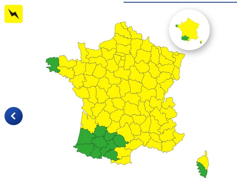 Météo : une violente perturbation orageuse touche la France, 85 départements placés en alerte Météo