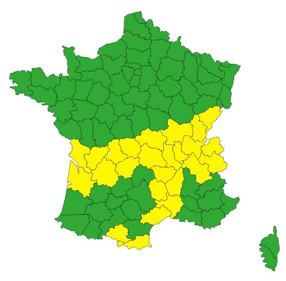 Météo : la France traversée par une nouvelle dépression, 25 départements en alerte orages Météo