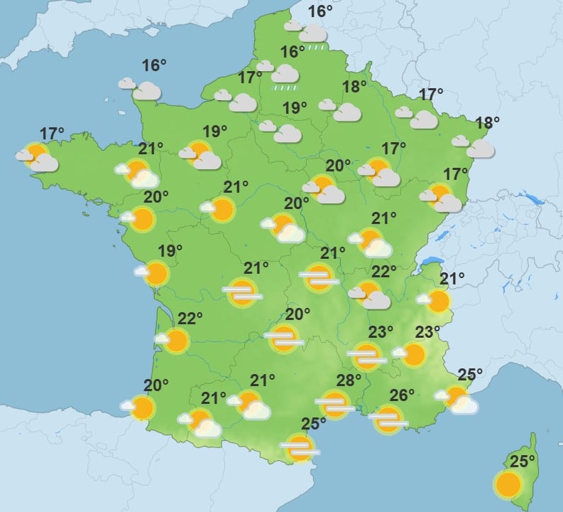 Météo : vents, orages et pluies sur une partie de la France, quelles sont les zones concernées ? Météo