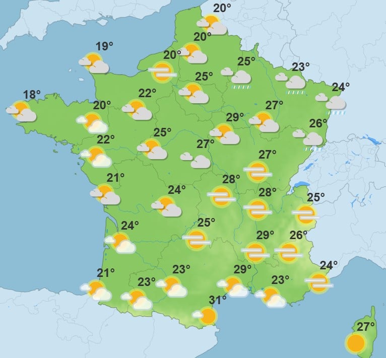 Météo : la chaleur gagne du terrain, jusqu’où grimperont les températures ce mardi ? Météo