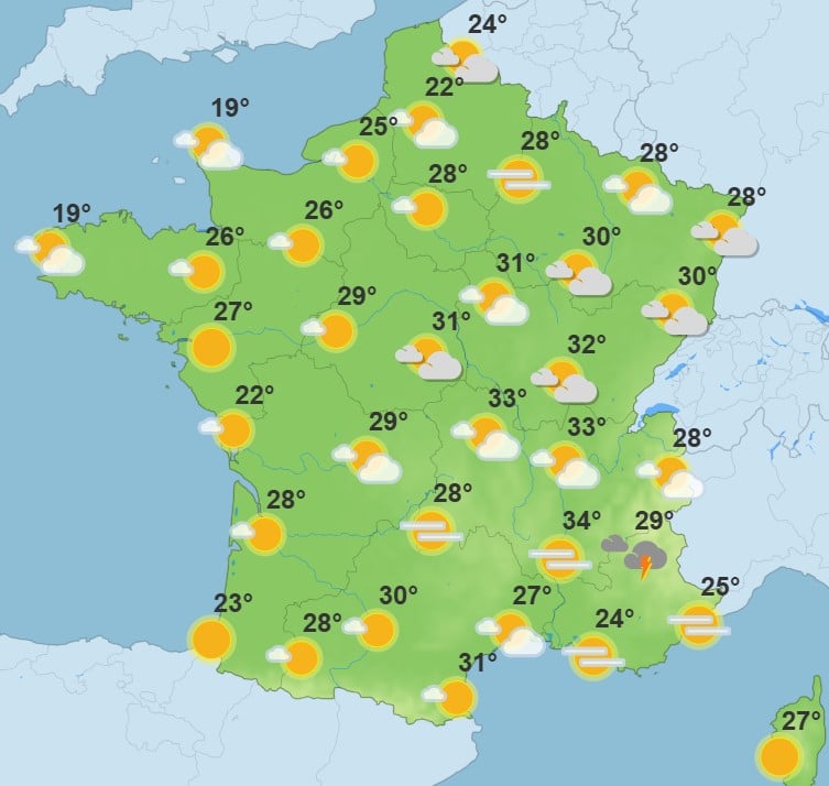 Météo : la chaleur gagne du terrain, jusqu’où grimperont les températures ce mardi ? Météo